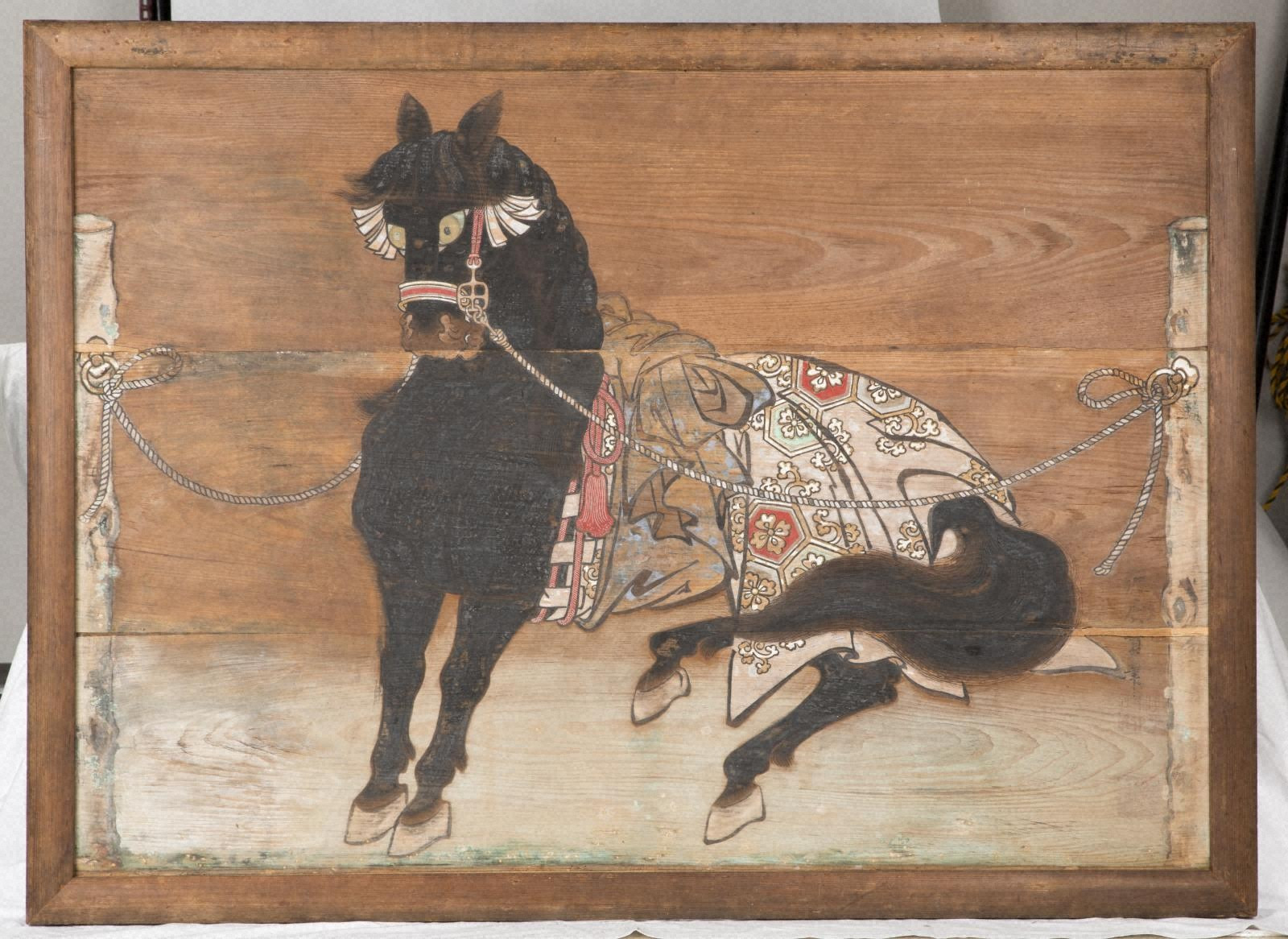板地彩色絵馬額面 白毛 - 金沢ミュージアムプラス